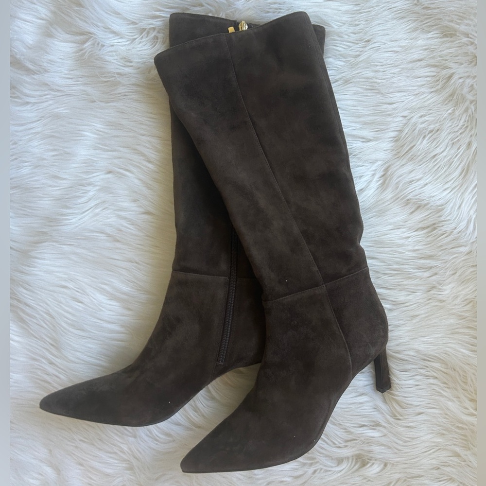 NWOT Mark Fisher genuine leather (suede) Brown Boots - Picture 1 of 16